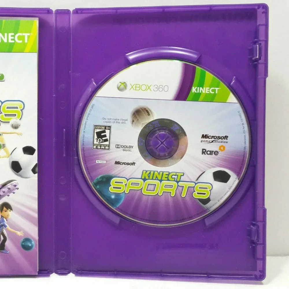Kinect Sports (Microsoft Xbox 360, 2010) Video Game 5035E1M